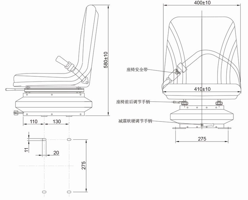 QC-X30型機械懸浮座椅-2