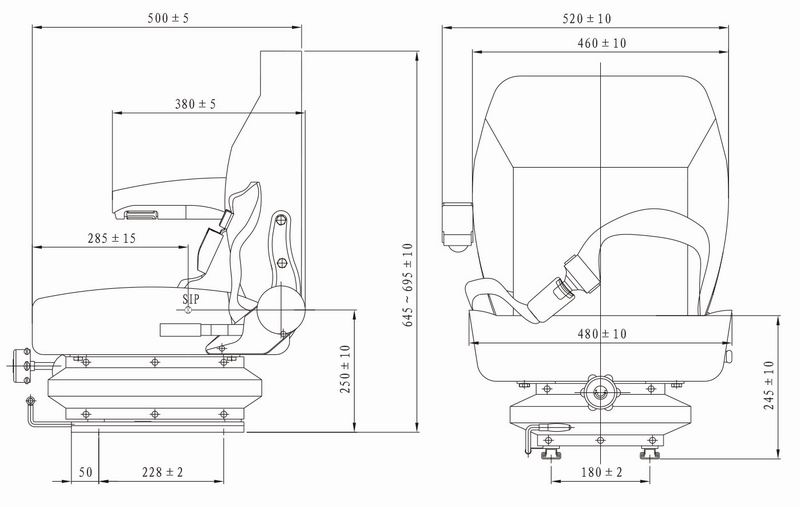 W3.5K-07A-10-00A型-機械減震座椅-2